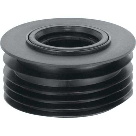 McAlpine DC3-BL Black 4"/110mm Drain Reducer Connector (1/5)