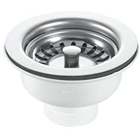 McAlpine BWSTSS 1.5" Basket Strainer Waste 113mm Stainless Steel Flange
