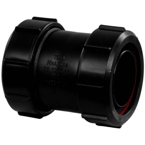 McAlpine Black Multifit Straight Connector 1.50" T28M-BL (1/3)
