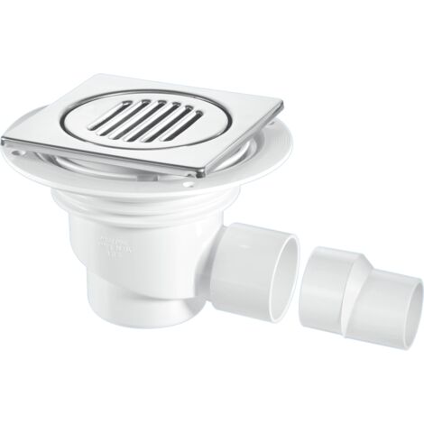 McAlpine TSG1-T150SS 75mm Water Seal Gully with Horizontal Outlet for Tiled or Stone Floors (1/2)