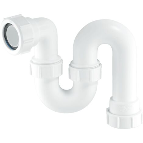 McAlpine SS10 75mm Water Seal Running Tubular Swivel 'S' Trap with Multifit Outlet (1/2)