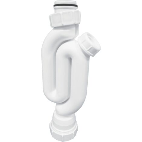 McAlpine X10A 75mm Water Seal Straight Through Trap with Multifit Outlet and Two Cleaning Eyes (1/2)