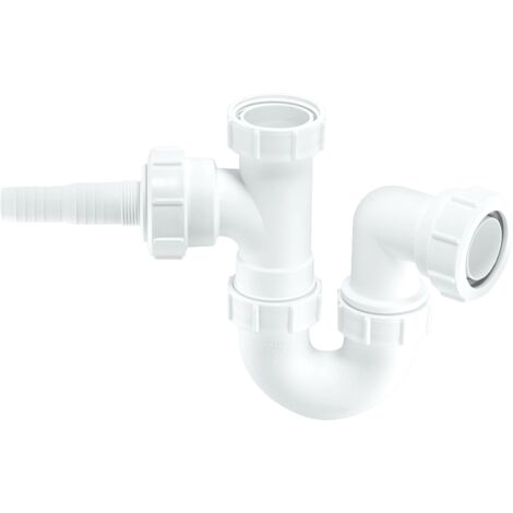 McAlpine WM2 75mm Water Seal Tubular Swivel 'P' Trap with Multifit Outlet (1/2)
