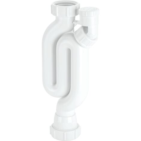 McAlpine X10V 75mm Water Seal Straight Through Anti-Syphon (Silentrap) Trap with 1¼" Multifit Outlet and Cleaning Eye (1/2)