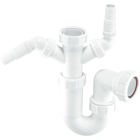 McAlpine WM11 75mm Water Seal Adjustable Inlet Tubular Swivel 'P' Trap