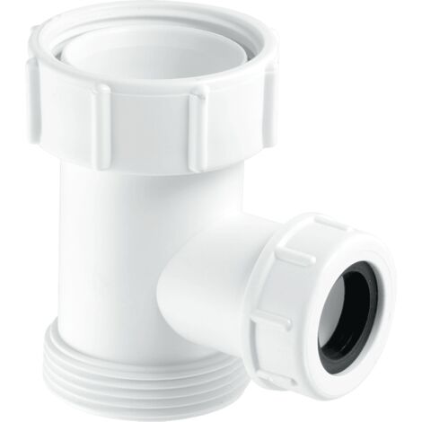 McAlpine V33S-22 Tee Piece 1½" BSP nut x 1½" BSP thread x 19/23mm Universal Connection (1/2)