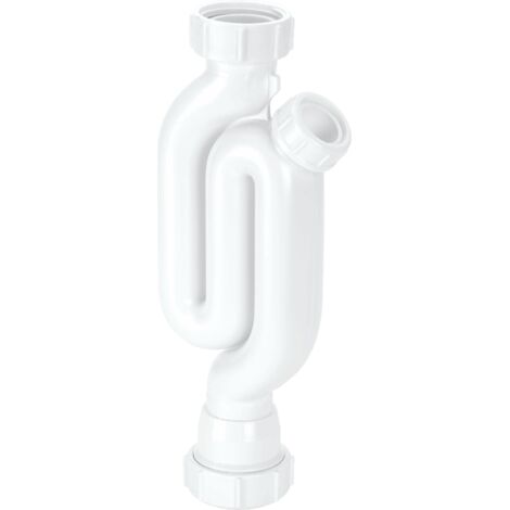 McAlpine X10 75mm Water Seal Straight Through Trap with 1¼" Multifit Outlet and Cleaning Eye (1/2)