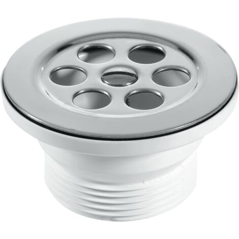 McAlpine BSW10P-F 1.5" Shower Waste: 70mm Stainless Steel Flange: Centre Pin Model (1/4)