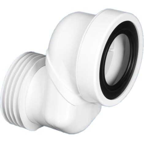 McAlpine Offset 8cm WC Connector in ABS