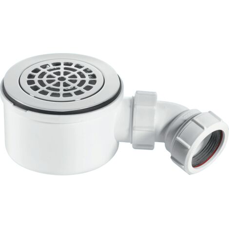 McAlpine Shallow Shower Trap Chrome 70mm High x 90mm x 1.5" outlet ST90CPB-P-70 (1/4)