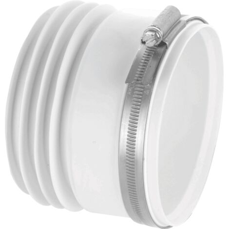 McAlpine MAC-1-BTW 90-114mm Inlet x 4"/110mm Outlet Short Straight WC Connector (1/4)