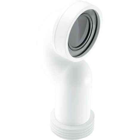 McAlpine WC-CONQ 4"/110mm 90 Degree Space Saving Bend Adjustable Length Rigid WC Connector