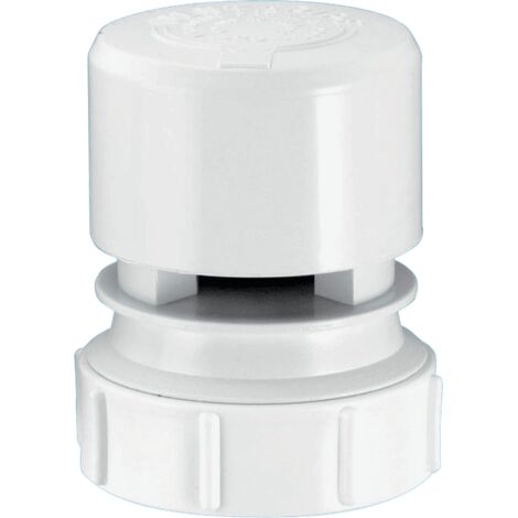 McAlpine VP2W White Ventapipe 25 Air Admittance Valve with 1.5" Universal Outlet (1/4)
