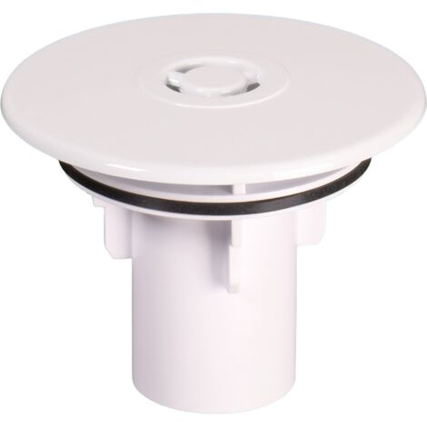 McAlpine ST90WHTOP+TUBE White Plastic Flange And Dip Tube For ST90 Traps