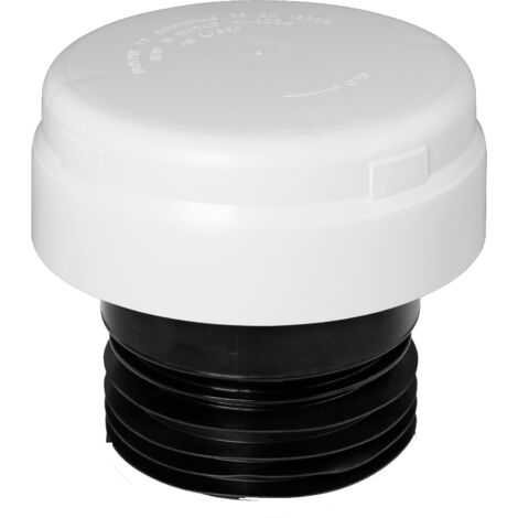 McAlpine VP100E-WH White Ventapipe 100 Internal /External with dual-fit synthetic rubber finger seal outlet for 4"/110mm pipe