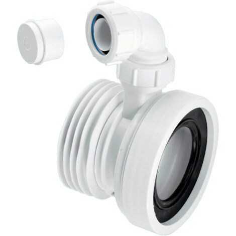 McAlpine WC-CON1V Straight Rigid WC Connector with 1.25" Universal Vent Boss