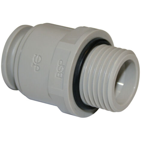 John Guest Speedfit Acetal Straight Adaptor 15mm x 1⁄2 BSP (Pack of 10) CM011514S