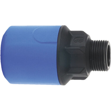 John Guest Speedfit Blue Adaptor 20mm X 1/2" Male UG101B (Pack of 2) (1/3)