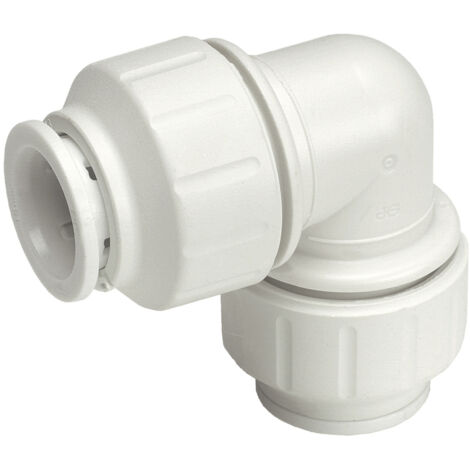 John Guest Speedfit Equal Elbow 22mm PEM0322W (Pack of 2) (1/3)