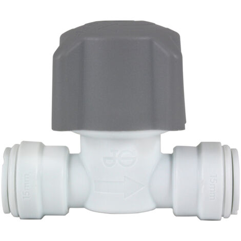 John Guest Speedfit Plastic Stop Valve 22mm (22STV/2) (Pack of 2)