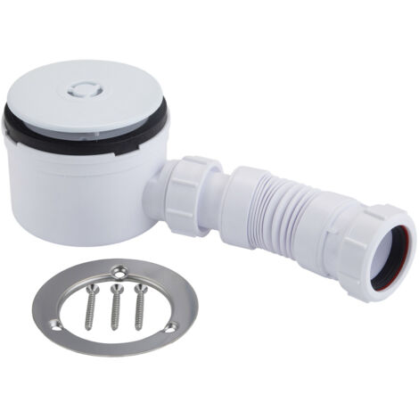 McAlpine 3 Pin Shower Trap - White Plastic (1/2)
