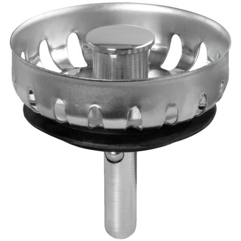 McAlpine 50mm Mini Kitchen Sink Strainer Plug - Stainless Steel (1/2)