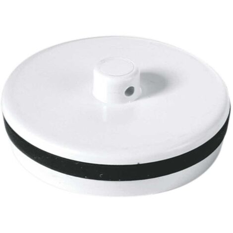 McAlpine WP1 1½" White Plastic Plug with Rubber Seal