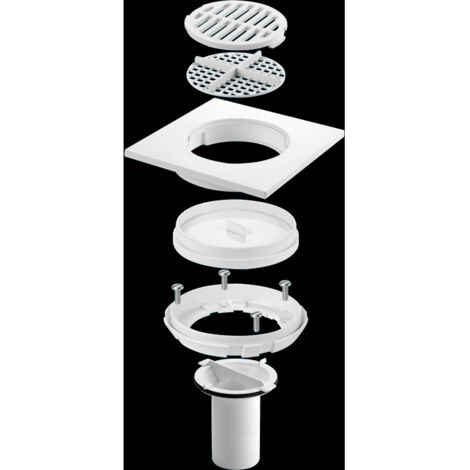 McAlpine TSGCONV Gully Conversion Kit - White Plastic (1/2)
