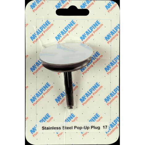 McAlpine Stainless Steel Pop-Up Plug (1/2)