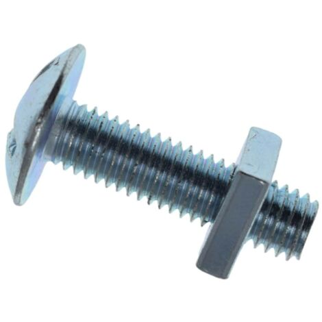 METALMATE Roofing Bolt & Nut Zp M8 x 40mm Box 25