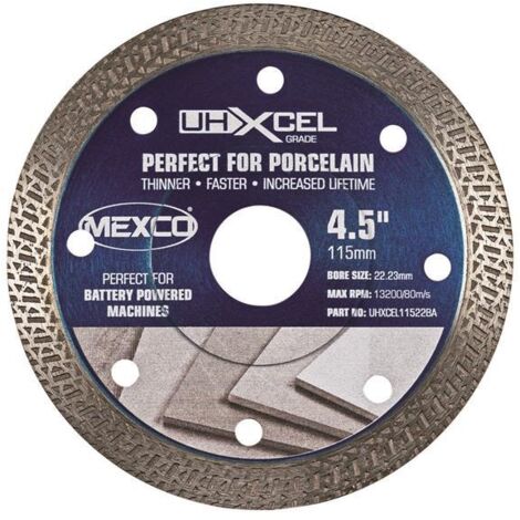 MEXCO Uhxcel Porcelain Ceramic Tile Diamond Blade 115mm (1/2)