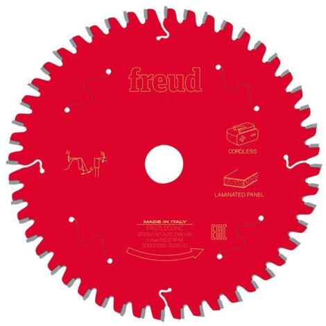 Freud F03FS10076 Laminated Panel Circular Saw Blade 160 x 20 x 1.8/1.2mm x 48T FRE03FS10076
