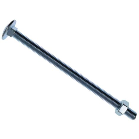 METALMATE Cup Square Hex Bolt & Nut Zp M8 x 130mm Box 10