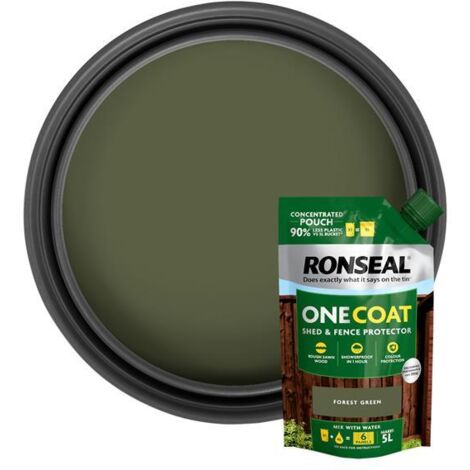Ronseal One Coat Shed & Fence Refill Pouch Forest Green 950ml RSLOCFLFGPCH