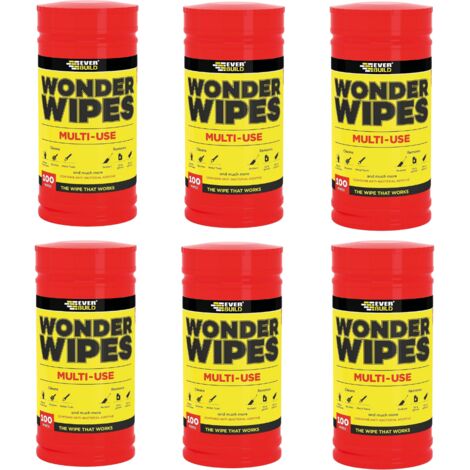 Everbuild Wonder Wipes - Trade Tub of 600 Multi-Use Wipes (1/2)
