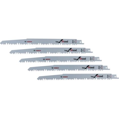 Bosch S 1531 L Top for Wood Sabre Saw Blade 240 x 19 x 1.5mm (2608650676), Pack