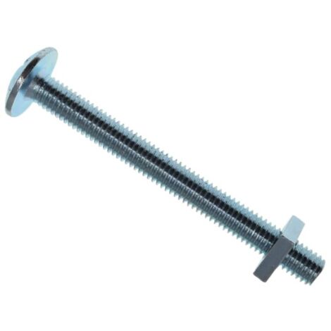METALMATE Roofing Bolt & Nut Zp M8 x 100mm Box 25