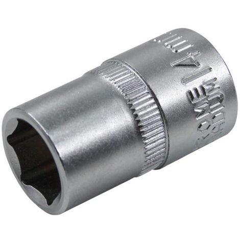Faithfull 14mm Hex Socket 1/2in Drive - Chrome-Vanadium Steel (1/2)
