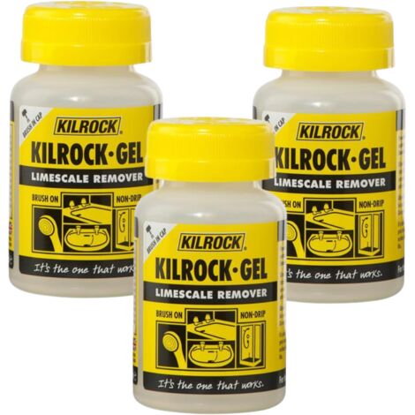 Kilrock-Gel Limescale Remover 160ml - Pack of 3 for Bathroom