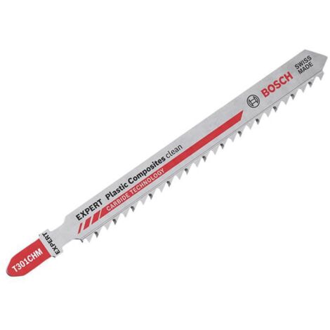 Bosch T301CHM Jigsaw Blades for Plastic Composites - Pack of 3