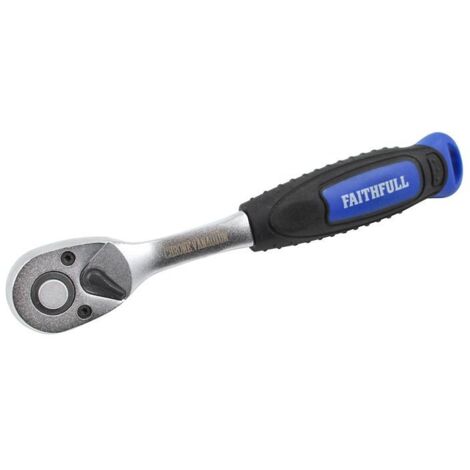Faithfull Quick Release Ratchet Handle - 3/8in Square Drive FAISOCRAT38Q (1/3)