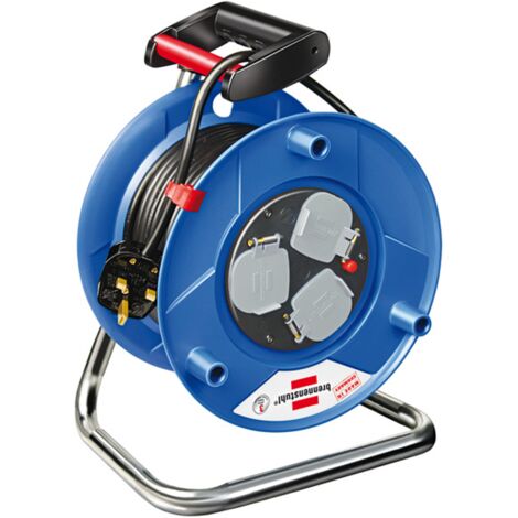Brennenstuhl 25m Heavy Duty Cable Reel 13A 3-OUTLETS