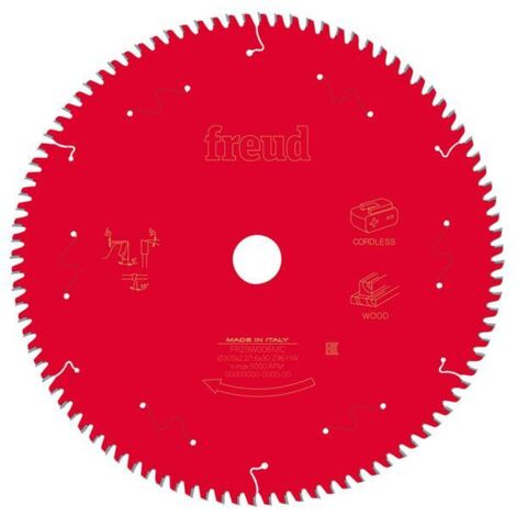 Freud F03FS10067 Wood Mitre Saw Blade 305 x 30 x 2.2/1.6mm x 96T FRE03FS10067