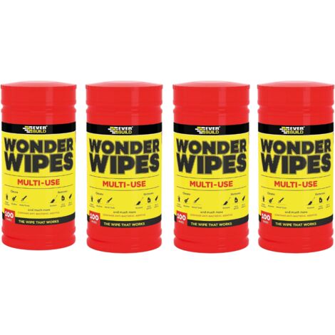 Everbuild Wonder Wipes Trade Tub of 400 Multi Use Cleaning Wipes (1/2)