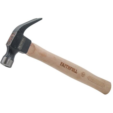 Faithfull FSC Hickory Claw Hammer 454G (16Oz) - Durable Tool
