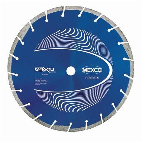MEXCO ASX1030020 Asphalt X10 Grade Diamond Blade 300 x 20mm MEXASX10300 (1/3)