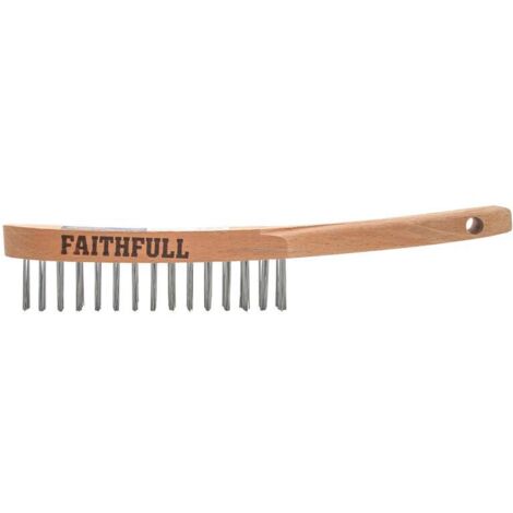 Faithfull Lightweight Scratch Brush, Two Row FAI5802F (1/4)
