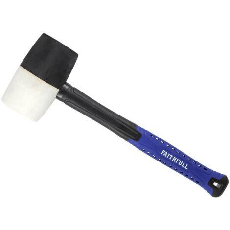 Faithfull Black & White Fibreglass Mallet 32oz FAIRMBWF32