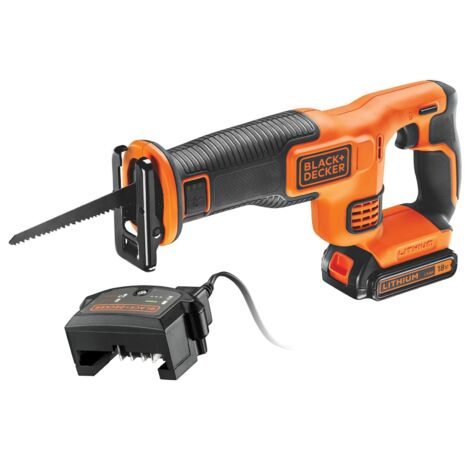 Black and Decker BDCR18 18v Cordless Reciprocating Saw + 1.5ah Battery + Blade (1/5)