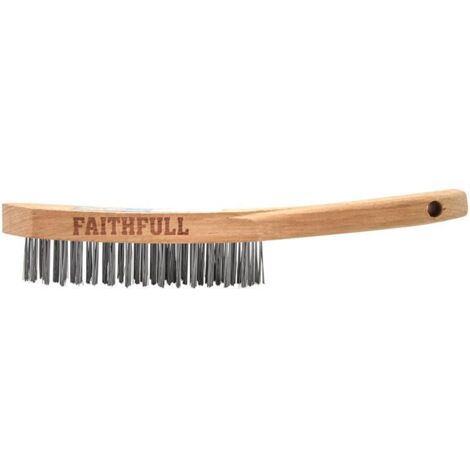 Faithfull Heavy-Duty Scratch Brush Four Row FAI6804F